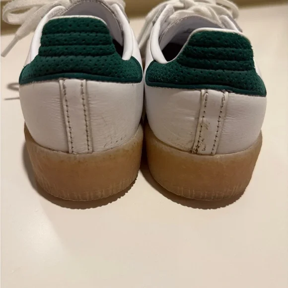 Adidas White and Green Samba Sambae Size 6 Women - Picture 5 of 9
